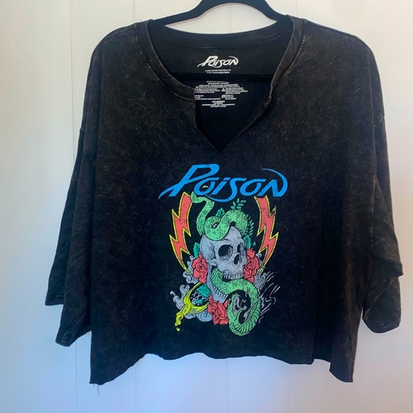 Poison Tops - Poison Crop Top T-Shirt Size 3X